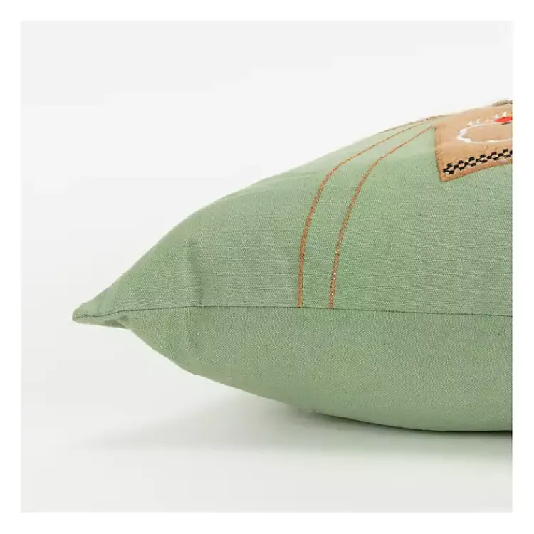 Clearance Holiday Gift Tags Embroidered Lumbar Pillow Christmas Pillows