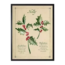 Hot Holiday Holly Framed Christmas Art Print Christmas Art & Wall Decor