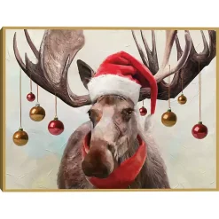 Online Holiday Moose Framed Art Print Christmas Decorations