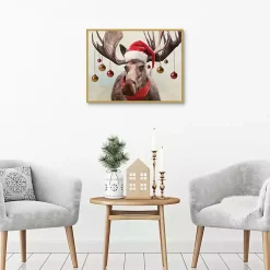 Online Holiday Moose Framed Art Print Christmas Decorations