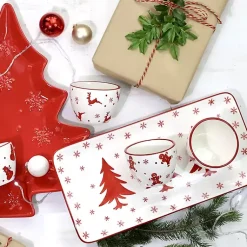Clearance Holiday Patterns 4-pc. Serving Set Christmas Dining & Entertaining