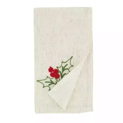 Clearance Holly Berry 8-pc. Placemat and Napkin Set Christmas Dining & Entertaining