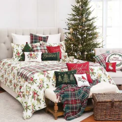 Hot Holly Christmas Tree Shaped Pillow Christmas Pillows