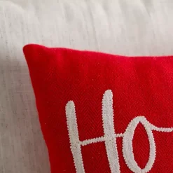 Online Holly Jolly Embroidered Pillow Pillows
