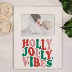 New Holly Jolly Vibes Christmas Picture Frame, 4x6 Christmas Decorations