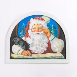 Hot Holly Santa Writing List Framed Art Print Christmas Art & Wall Decor