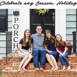 Kirklands Home Garden Decor|Home Chalk Board Two-Sided Porch Board