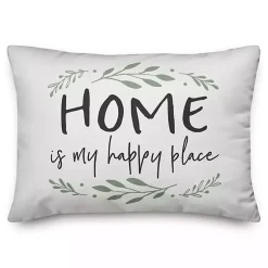 Discount Home Is My Happy Place Pillow Pillows