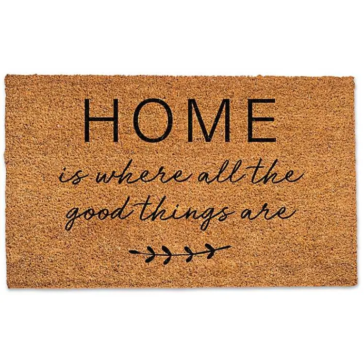 Kirklands Home Doormats|Home is Where Good Things Are Doormat