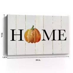 New Home Pumpkin Canvas Art Print, 16x20 Fall