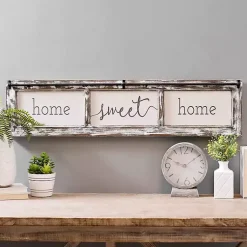 Kirklands Home Wall Quotes & Signs|Home Sweet Home Rustic Door Frame Wood Wall Plaque