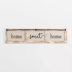Kirklands Home Wall Quotes & Signs|Home Sweet Home Rustic Door Frame Wood Wall Plaque