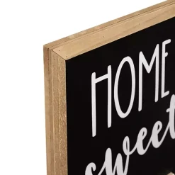 Kirklands Home Garden Decor|Home Sweet Home Wreath Porch Board Black