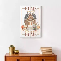 Online Home Sweet Thankful Home Canvas Art Print Fall