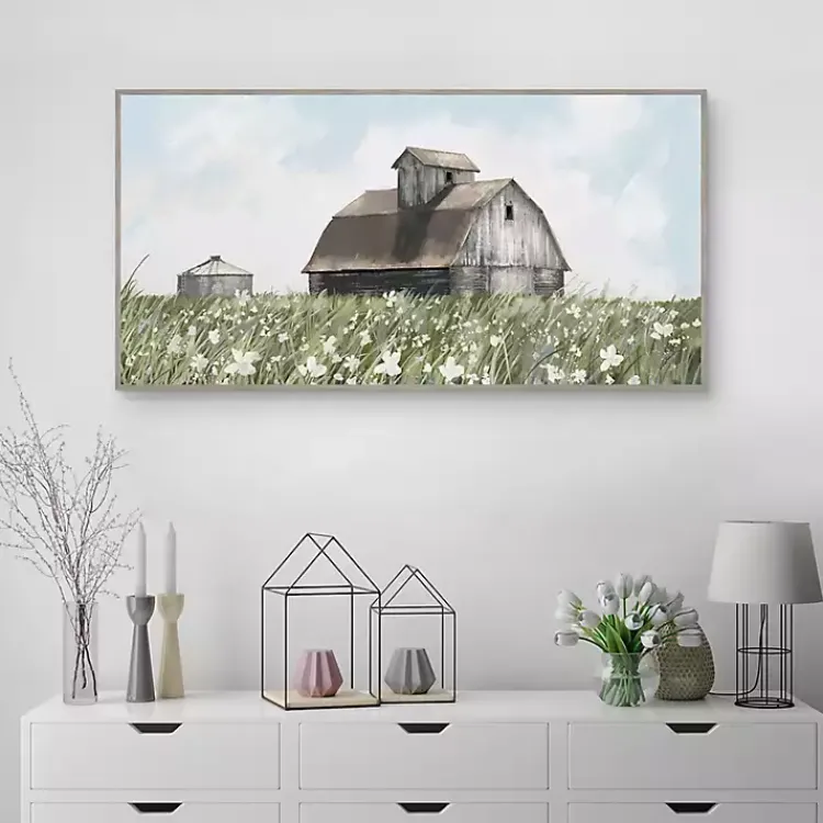 Kirklands Home Canvas Art|Homestead Framed Canvas Art Print