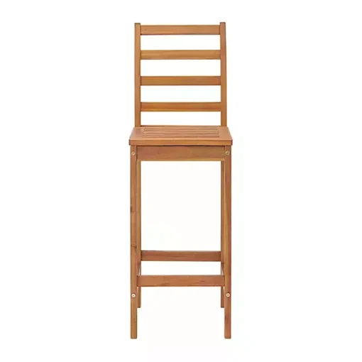 Kirklands Home Outdoor Sets|Honey Acacia Wood Bar Height 3-pc. Bistro Set Tan