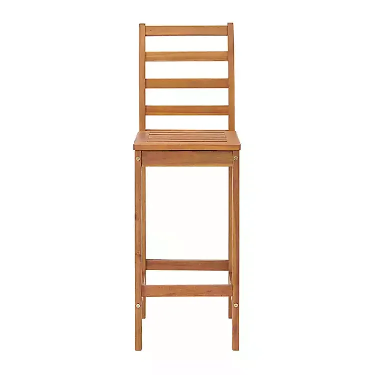 Kirklands Home Outdoor Sets|Honey Acacia Wood Bar Height 3-pc. Bistro Set Tan
