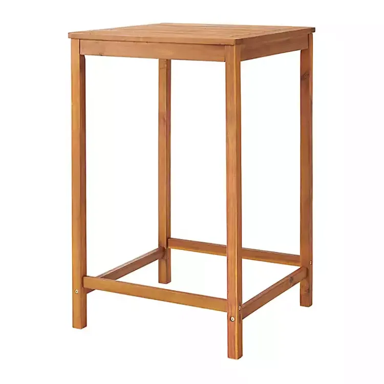 Kirklands Home Outdoor Sets|Honey Acacia Wood Bar Height 3-pc. Bistro Set Tan