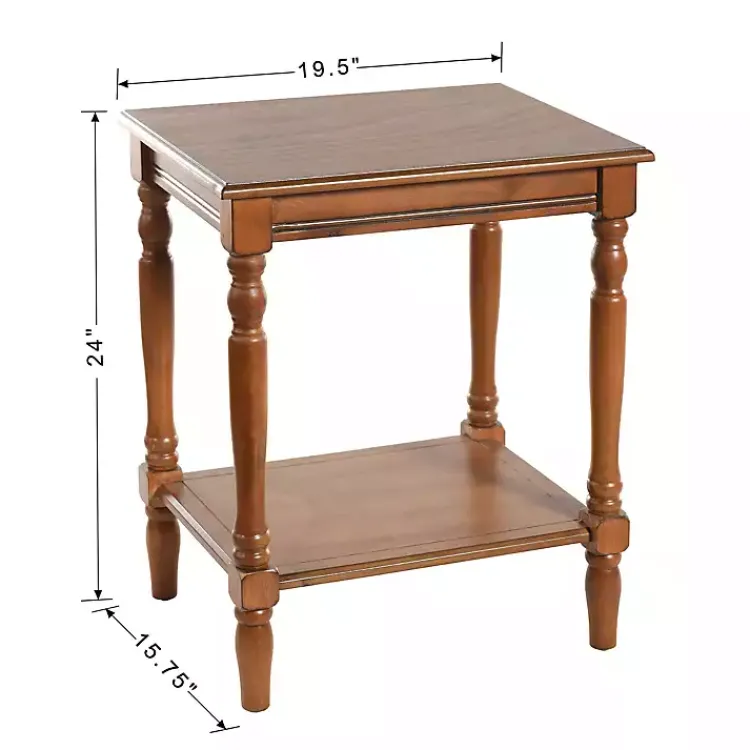 Kirklands Home Accent & End Tables|Honey Wood Sybil Accent Table Brown