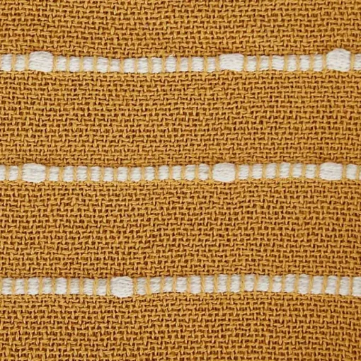 Discount Honey Gold Slub Stripe Decorative Throw Blankets & Throws