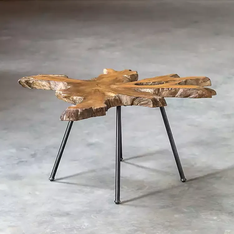Kirklands Home Coffee Tables|Honey Natural Teak Wood Coffee Table Brown