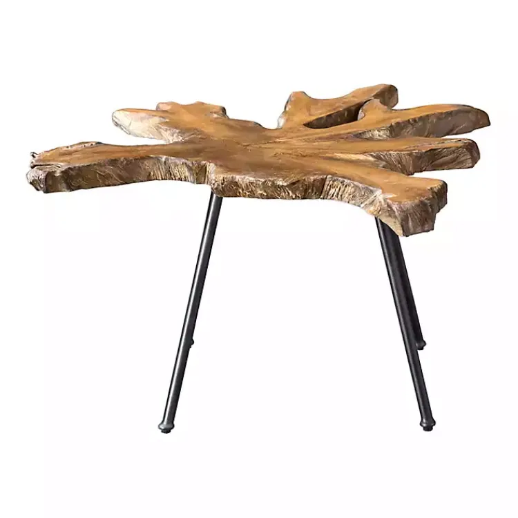 Kirklands Home Coffee Tables|Honey Natural Teak Wood Coffee Table Brown