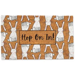 Online Hop On In Bunny Doormat Easter Decorations
