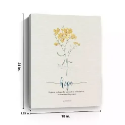Kirklands Home Wall Quotes & Signs|Hope Affirmations Canvas Art Print, 18x24 in.