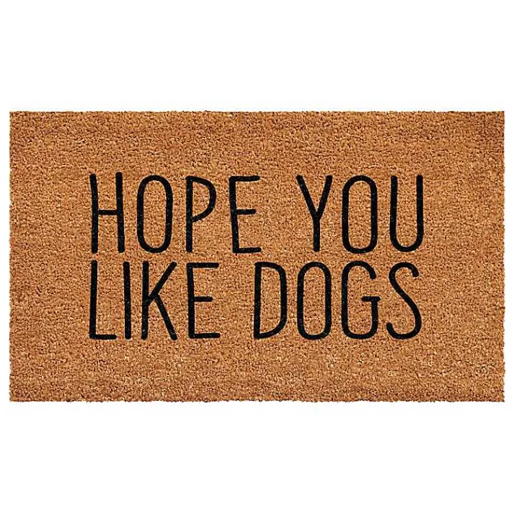 Kirklands Home Doormats|Hope You Like Dogs Coir Doormat
