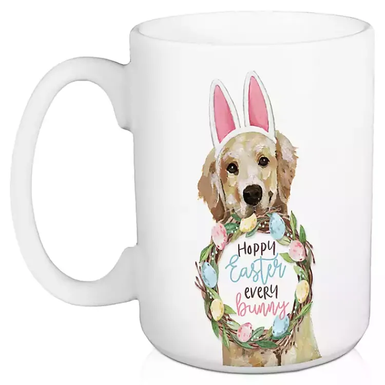 New Hoppy Easter Every Bunny Mugs, Set of 2 Easter Decorations