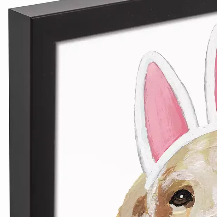 Hot Hoppy Easter Puppy Framed Canvas Print Easter Decorations