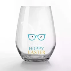Best Hoppy Easter Stemless Wine Glasses, Set of 2 Easter Decorations