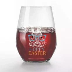 Best Hoppy Easter Stemless Wine Glasses, Set of 2 Easter Decorations