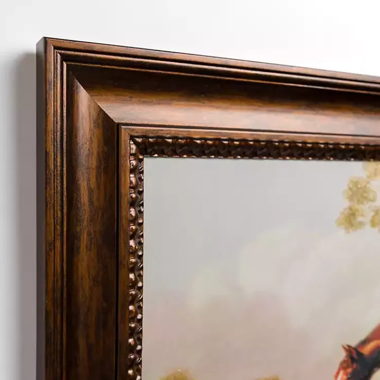 Kirklands Home Framed Art|Horse and Dog Vintage Framed Art Print Multi