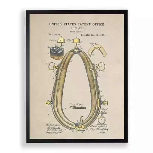 Kirklands Home Framed Art|Horse Collar Framed Art Print