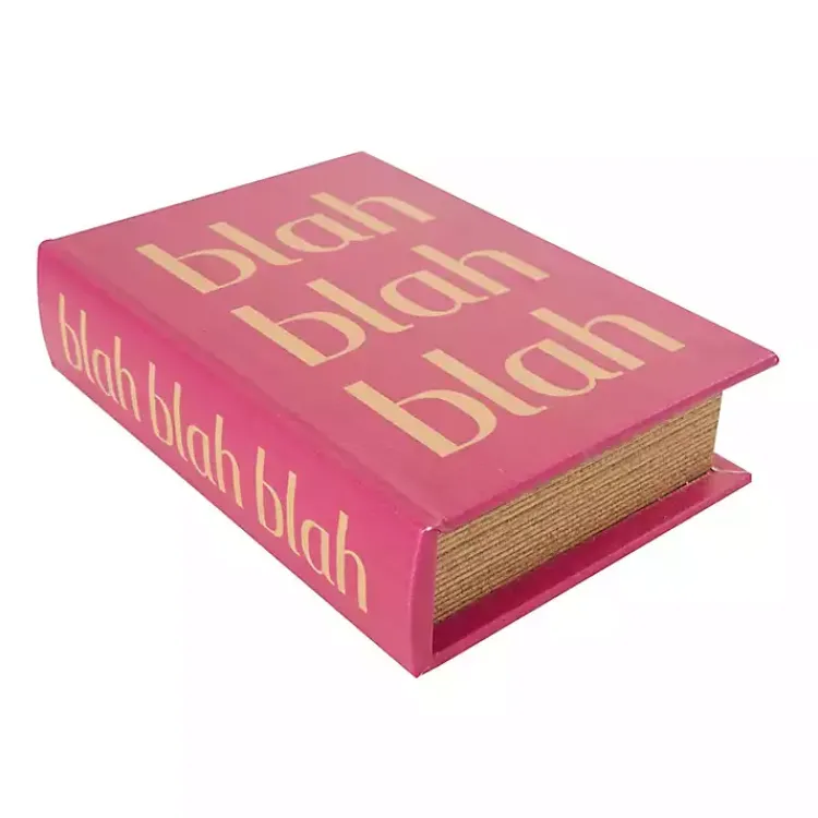 Hot Pink Ooh La La Book Boxes, Set of 3 Baskets & Boxes