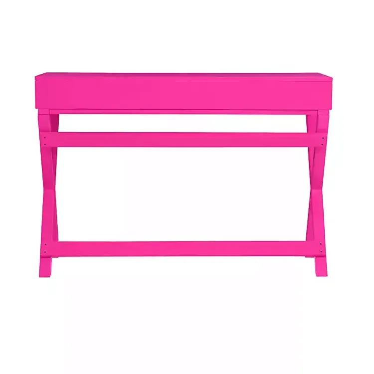 Kirklands Home Office Furniture|Hot Wood 2-Drawer Peggy Desk Pink