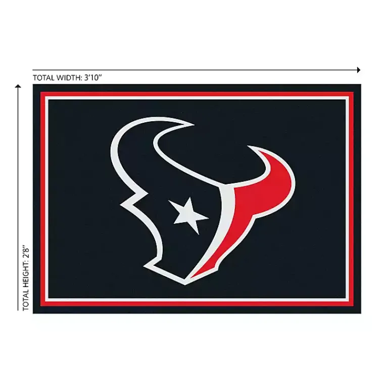 Kirklands Home Area Rugs|Houston Texans Area Rug, 3x4 Black
