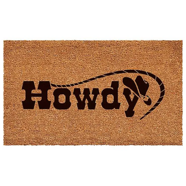 Kirklands Home Doormats|Howdy Cowboy Hat Doormat