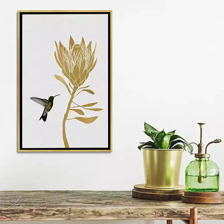 Kirklands Home Framed Art|Hummingbird Soaring Canvas Framed Art