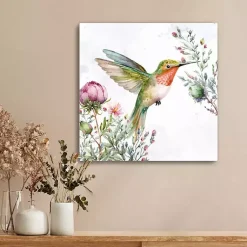 Kirklands Home Canvas Art|Hummingbird Wildflower I Canvas Art Print