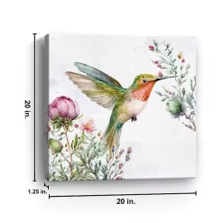 Kirklands Home Canvas Art|Hummingbird Wildflower I Canvas Art Print