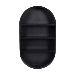 Kirklands Home Shelves|Hutton Black Capsule Wall Shelf