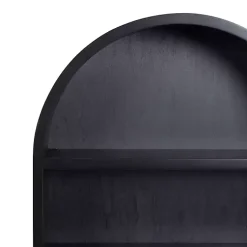 Kirklands Home Shelves|Hutton Black Capsule Wall Shelf