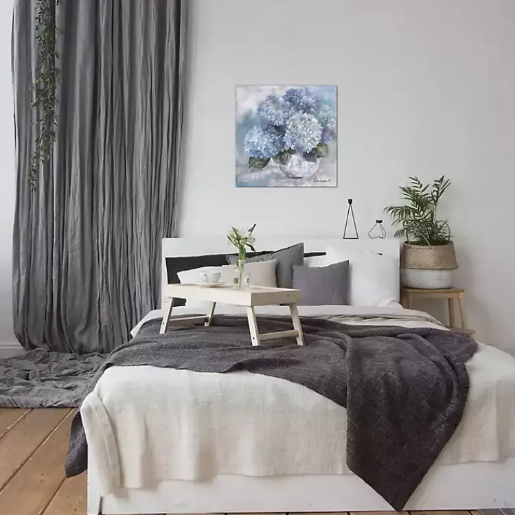 Kirklands Home Canvas Art|Hydrangea s Giclee Canvas Art Print, 18x18 Blue