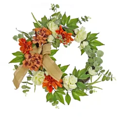 Discount Hydrangeas and Roses Harvest Wreath Wreaths