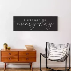 Kirklands Home Wall Quotes & Signs|I Choose Us Every Day Canvas Wall Plaque