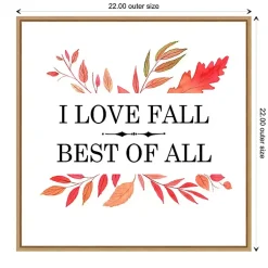 I Love Fall Best Leaves Framed Wall Art Fall