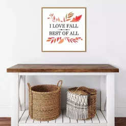 I Love Fall Best Leaves Framed Wall Art Fall