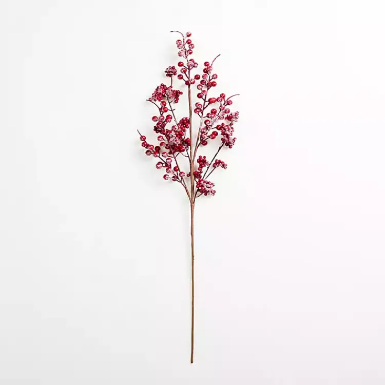 Clearance Iced Berries Stem Christmas Arrangements & Garland